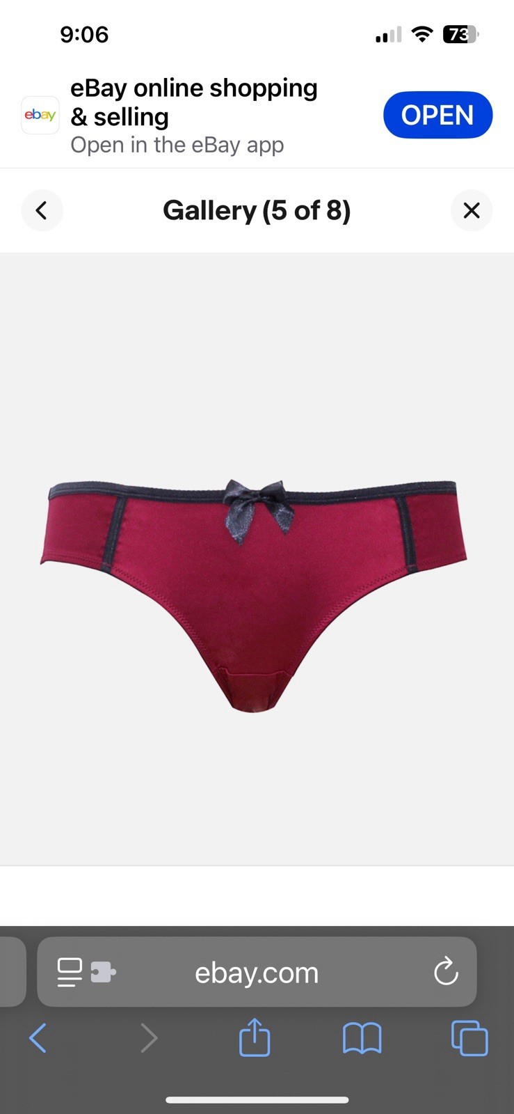 Parfait Affinitas Red/Black Size XS Charlotte Bikini Panty 6905