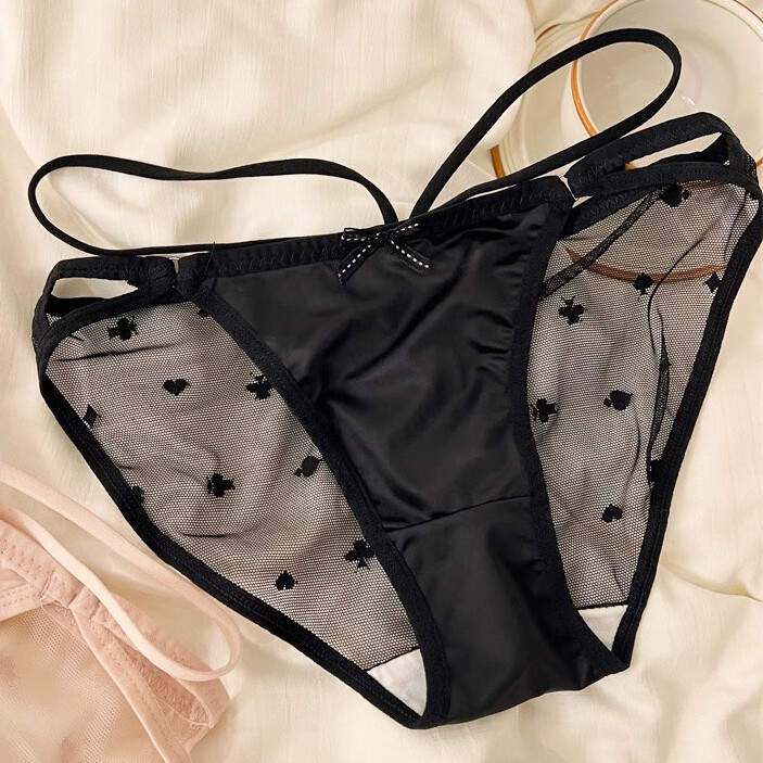 5Pack Lot Sexy Womens Satin Panties Brief String Bikini Sheer Underwear Lingerie