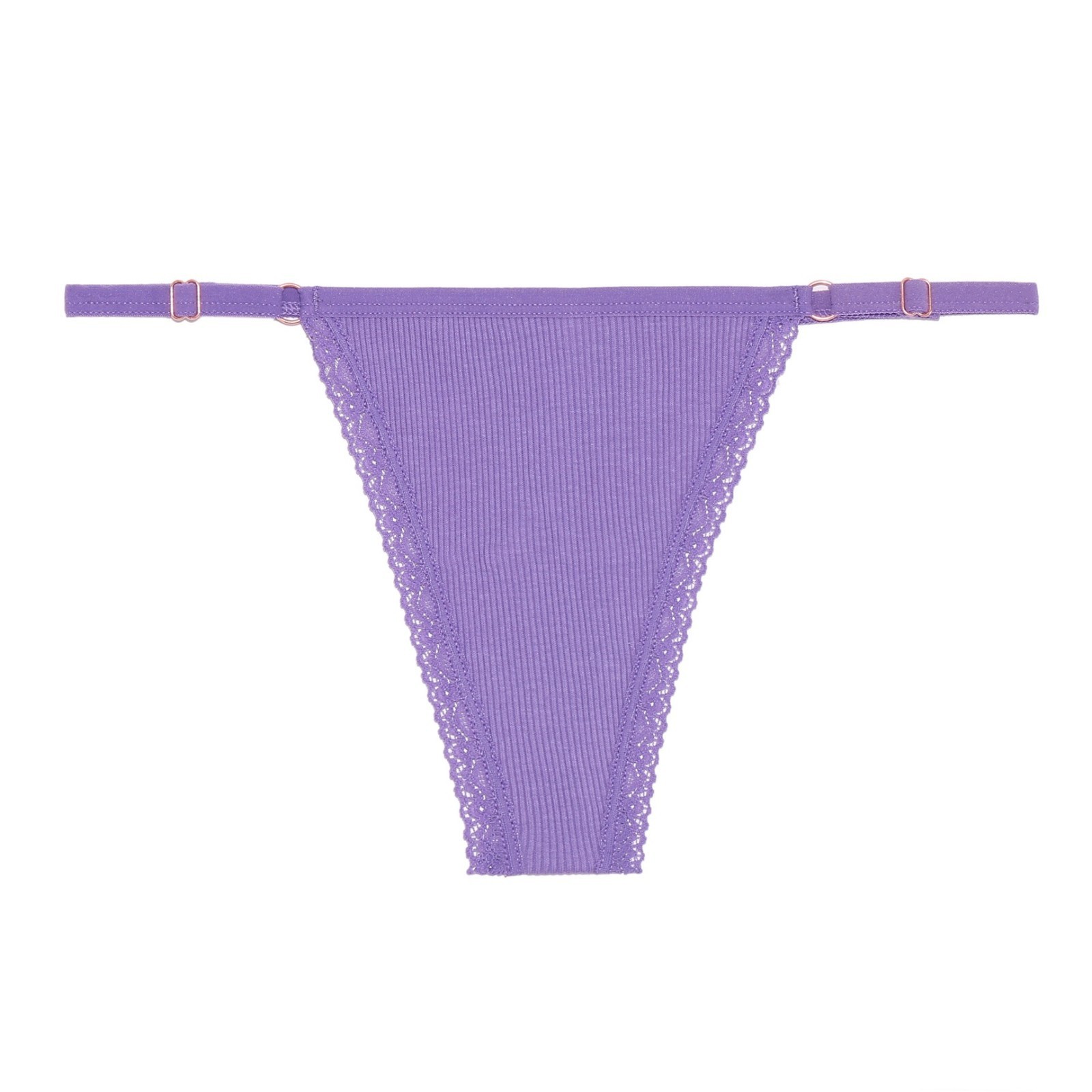 6-Pack Women’s Adjustable Lace G-String Thongs Low Rise Panties Cotton underwear