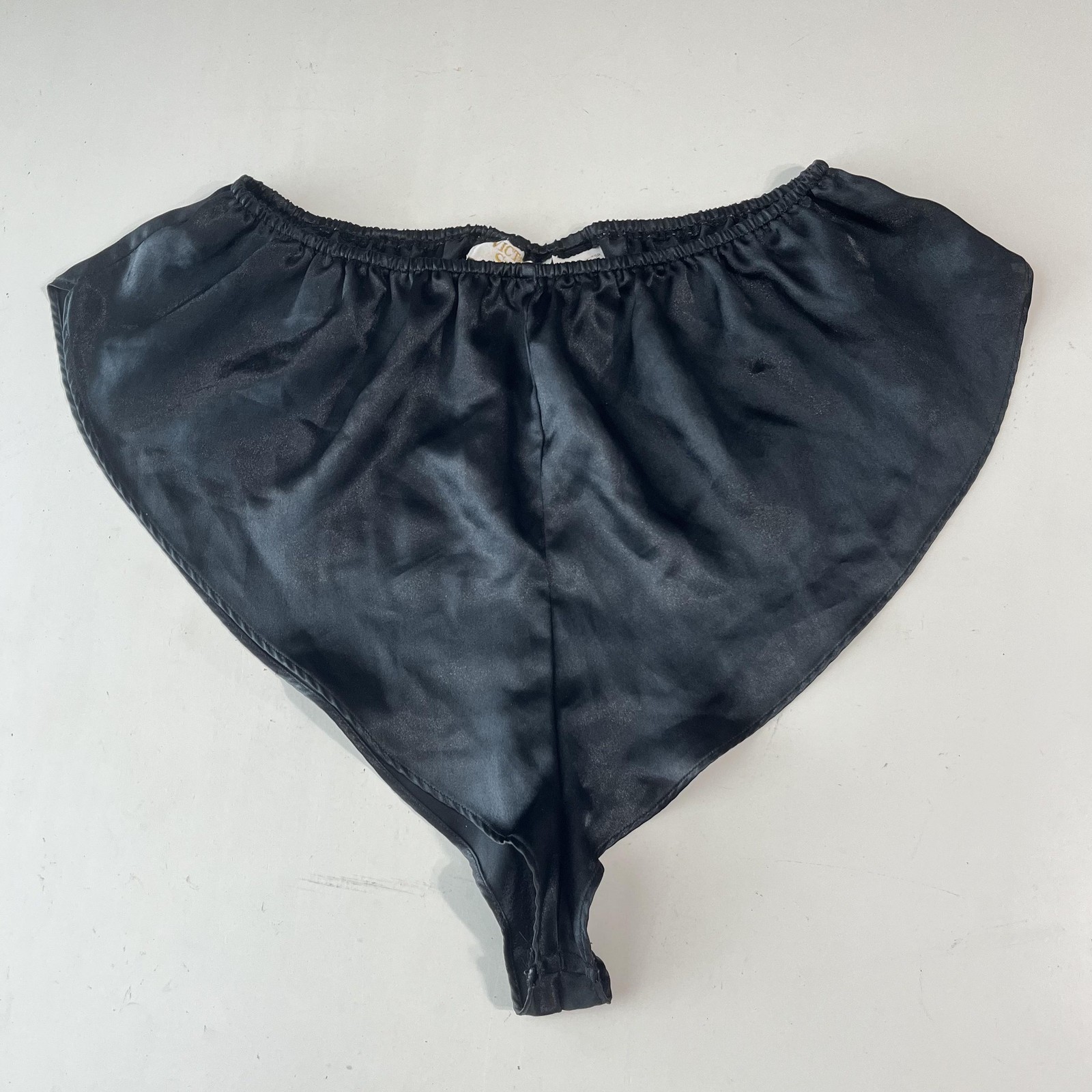 Victoria’s Secret Panties Gold Label Vintage Black Satin Bikini Brief Lingerie