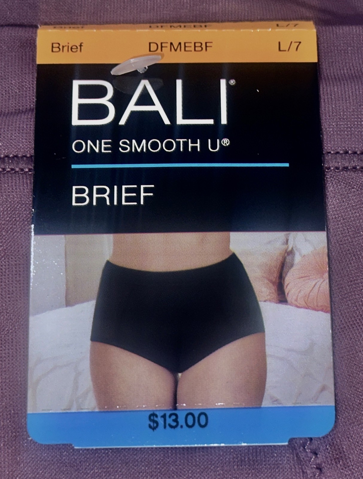 BALI One Smooth U Second Skin Micro Curra Purple Brief Panty Womens S M L XL 2XL