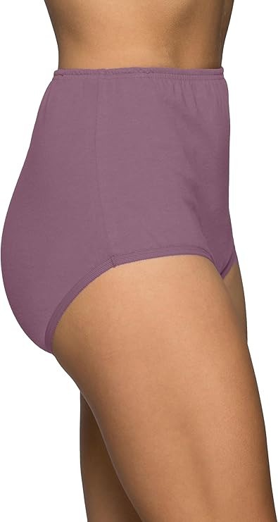 VANITY FAIR Perfectly Yours Traditional Nylon Brief Panties Pack 2 ASSORTED XL