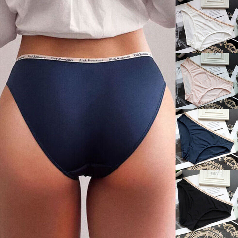 1/4 Pack Lot Womens Silky Seamless Panties Sexy Underwear Lingeries Brief Undies