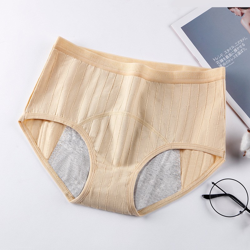 Sanitary Underwear Waist Mid-High Antibacterial Physiological Leak-Proof Women’s