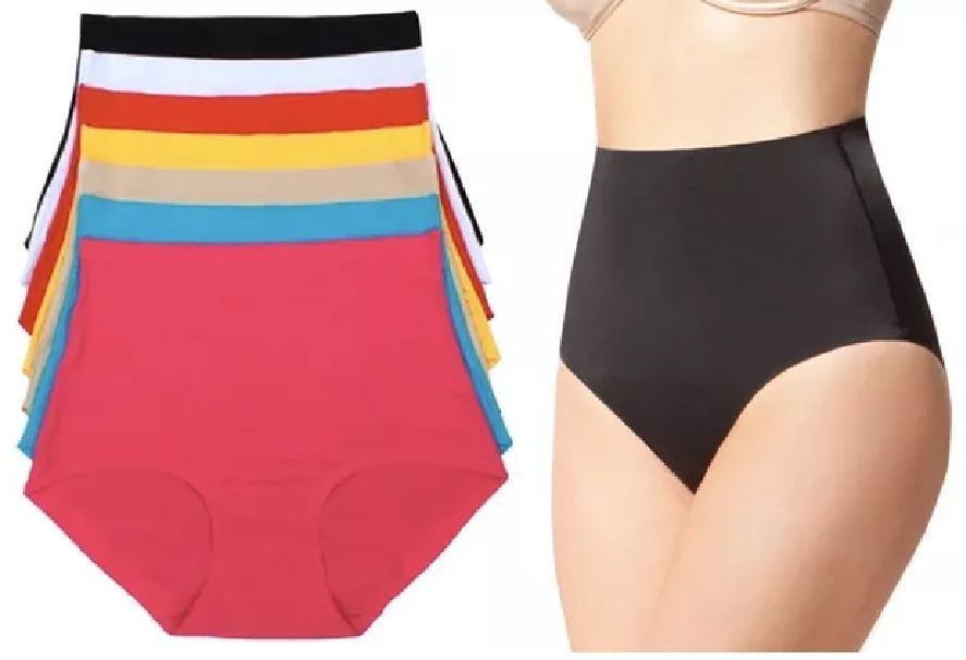 High Waist Tummy Control Panties Laser Cut Briefs NEW #5507 Lot 6 or 12 Pack