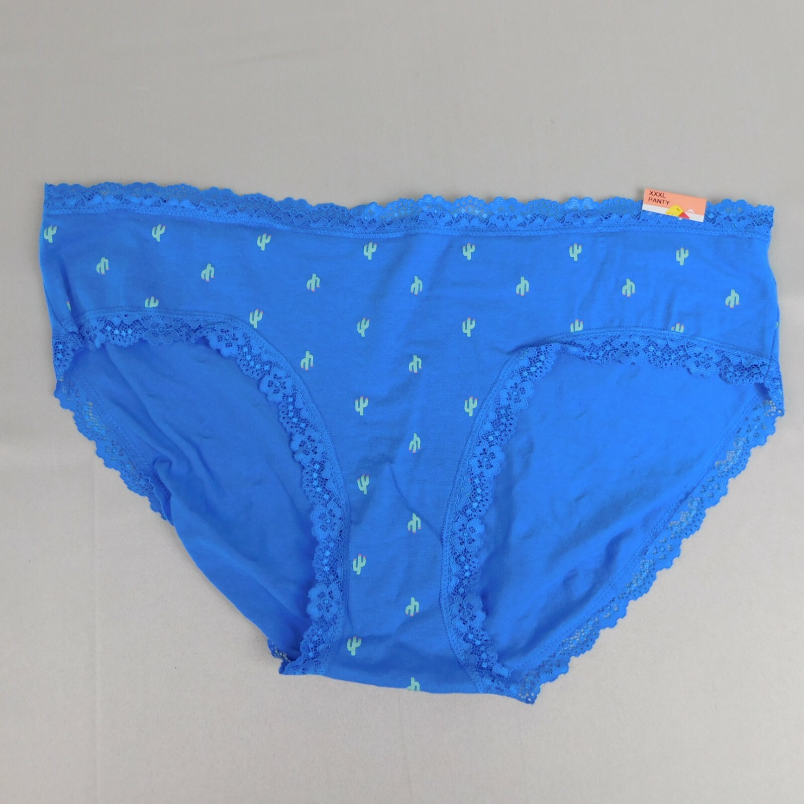 3pc Jenni Women’s Lace Trim Stretch Cotton Bikini Panties Size 10, 3XL #8719