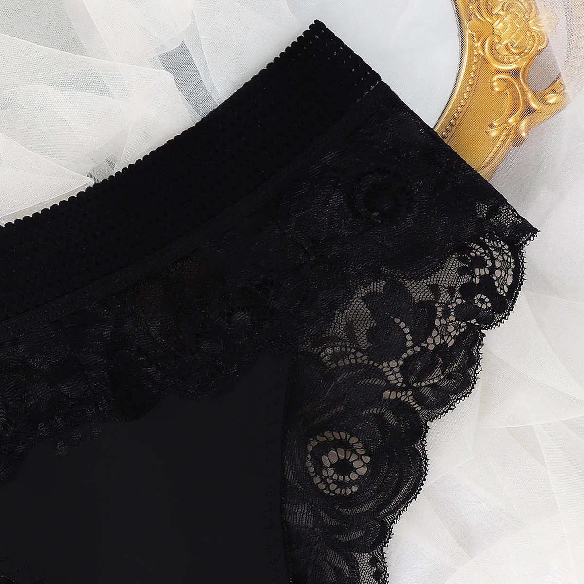 1pcs Fashion Style Elegant Women’s Panties Low Waist Floral Sexy Lingerie