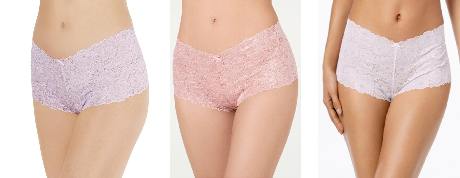 INC International Concepts Women’s Lace Boyshort Panty Underwear, Assorted Color