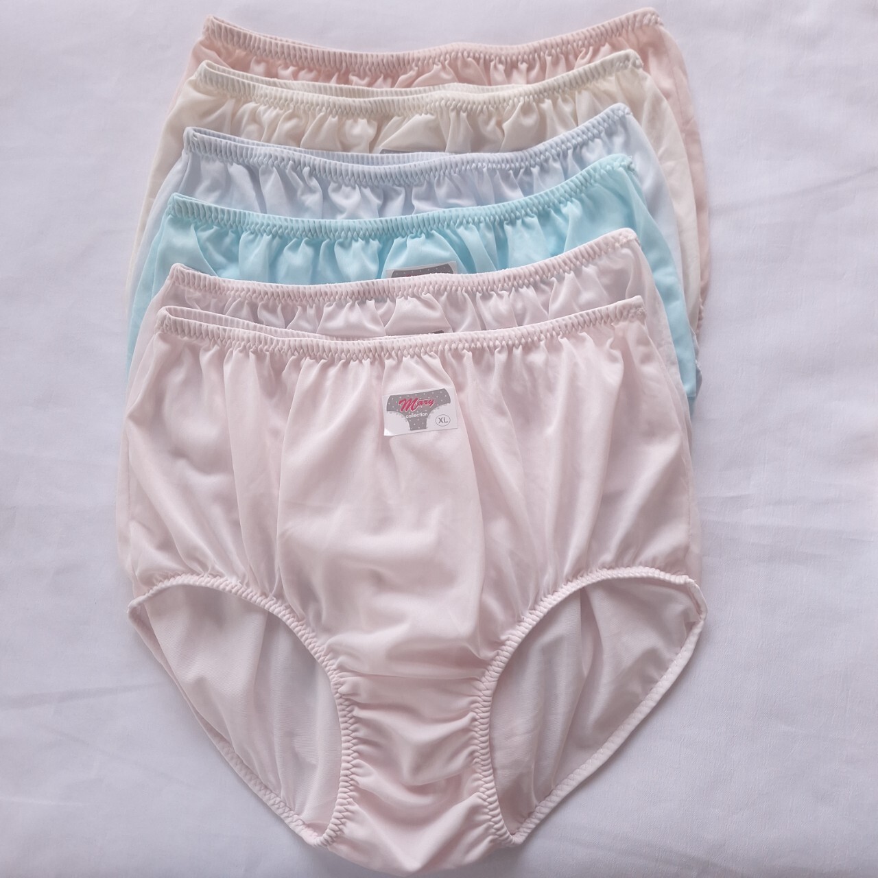 6 Granny Panties Underwear Nylon Woman Man Soft Silk Briefs High Waist 36″-42″XL