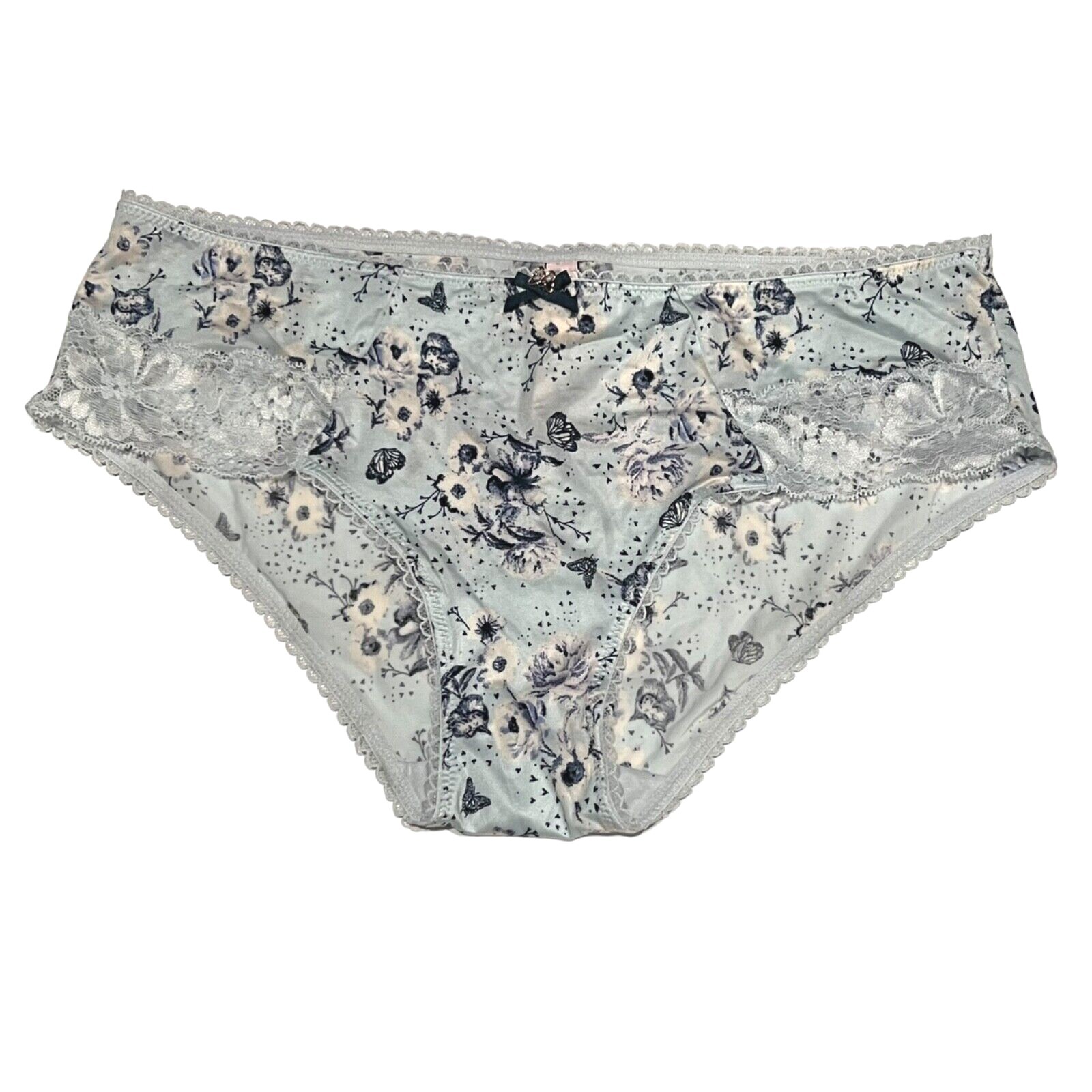 NWT VICTORIA’S SECRET Body By HIphugger Hipster Sz S-M-L-XL Blue Silky Butterfly