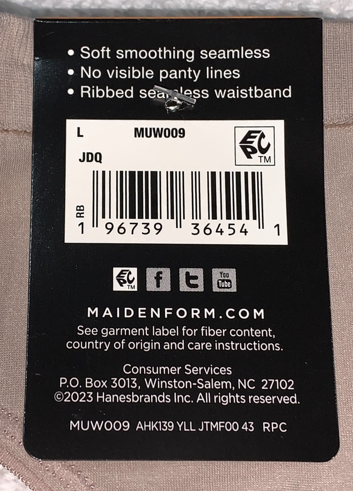 MAIDENFORM M Basically Sexy Microfiber Seamless Bikini Panty Womens M L XL 2XL
