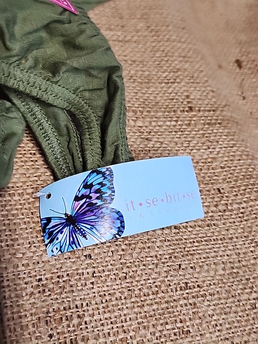 Lot Of 3 It.se.bit.se Cotton Thongs Size M-6 Green NWT