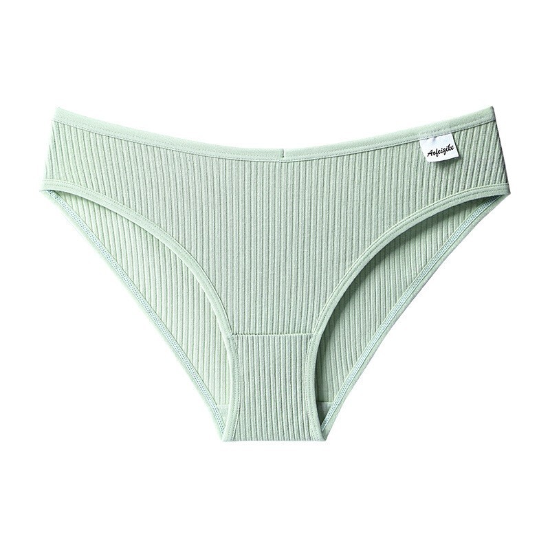 4PCS/LOT Ladies Womens Sexy Cotton Panties Underwear Lingeries Brief Ribbed Soft
