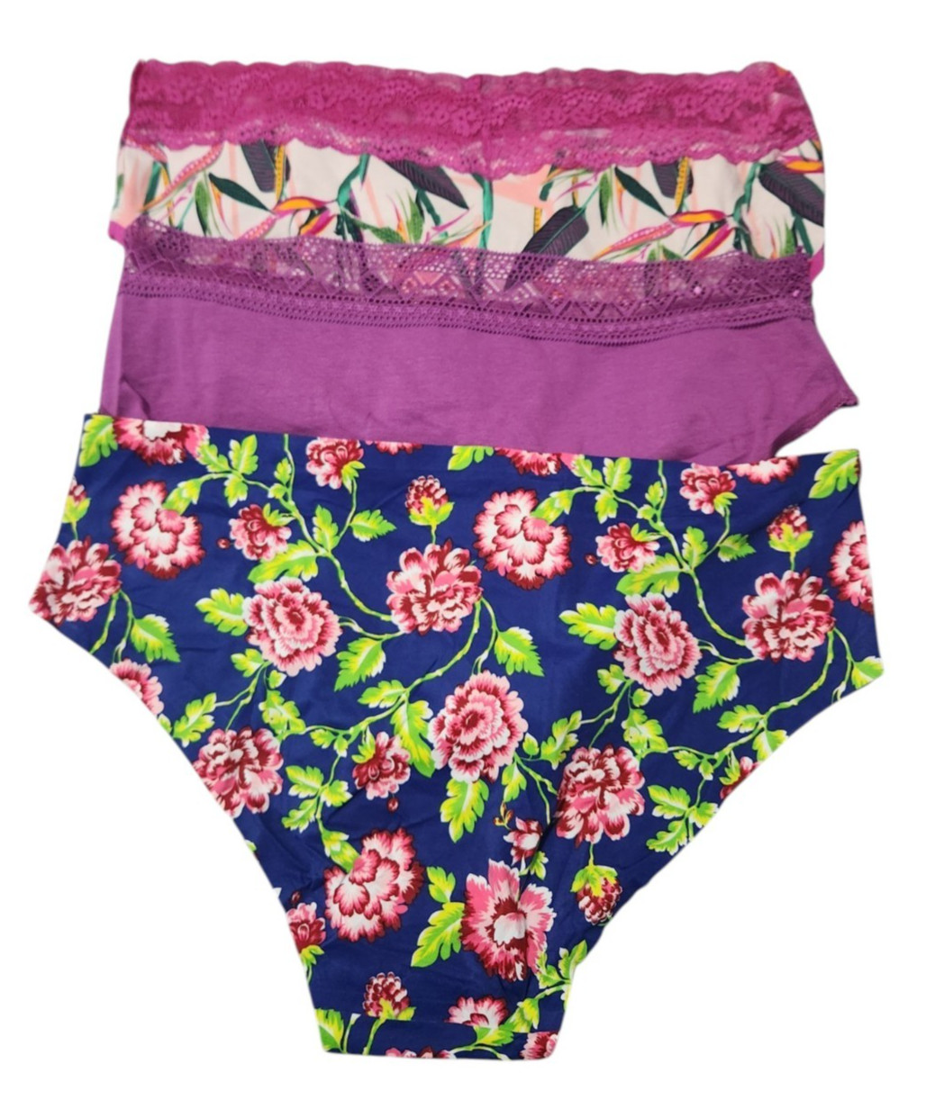 Splendies Womens 2X 3-Pack Bikini Underwear Panty Variety Apresuni