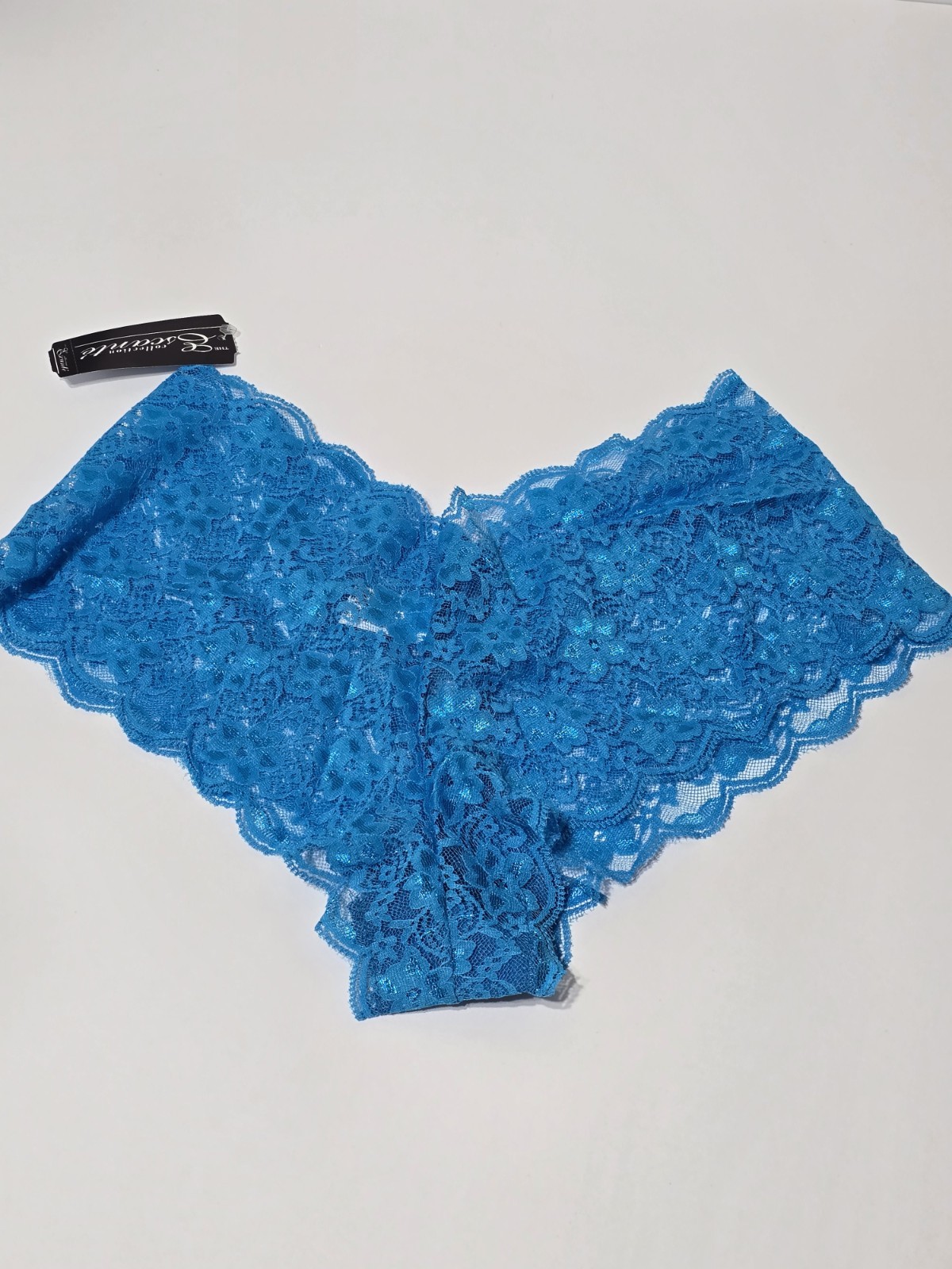 Pure Romance Ocean Blue Boy Short Panty – sexy valentine panties – one size