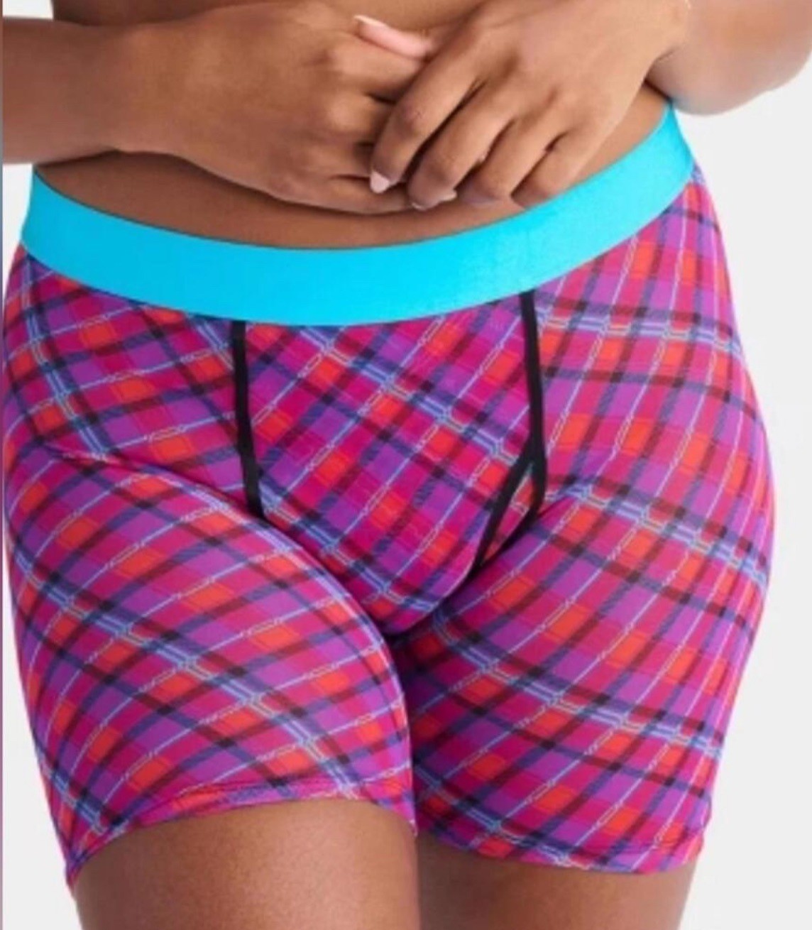 Parade size XS New Sheer Mesh Plaid Boxer shorts