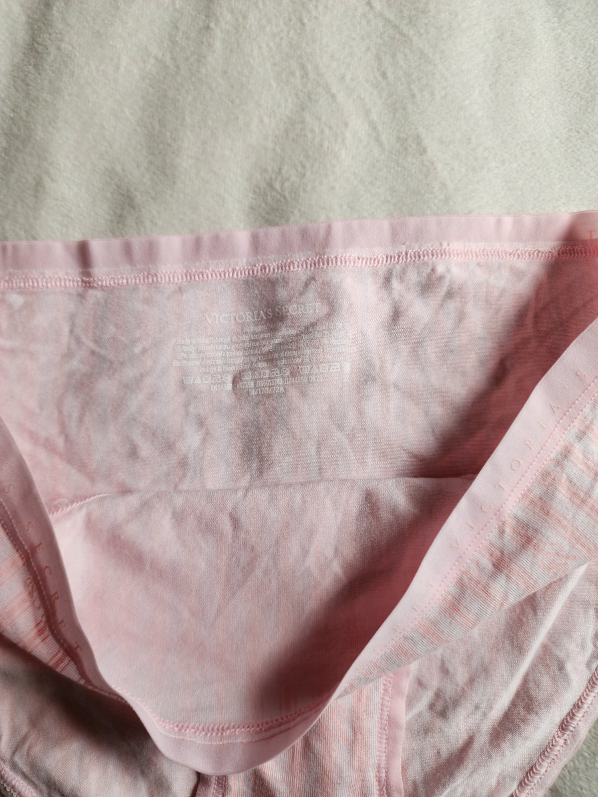 4 VICTORIA SECRET PANTY BIKINI CHEEKHIPHUGGER, Cotton Blend, Sz M India 54867 Nw