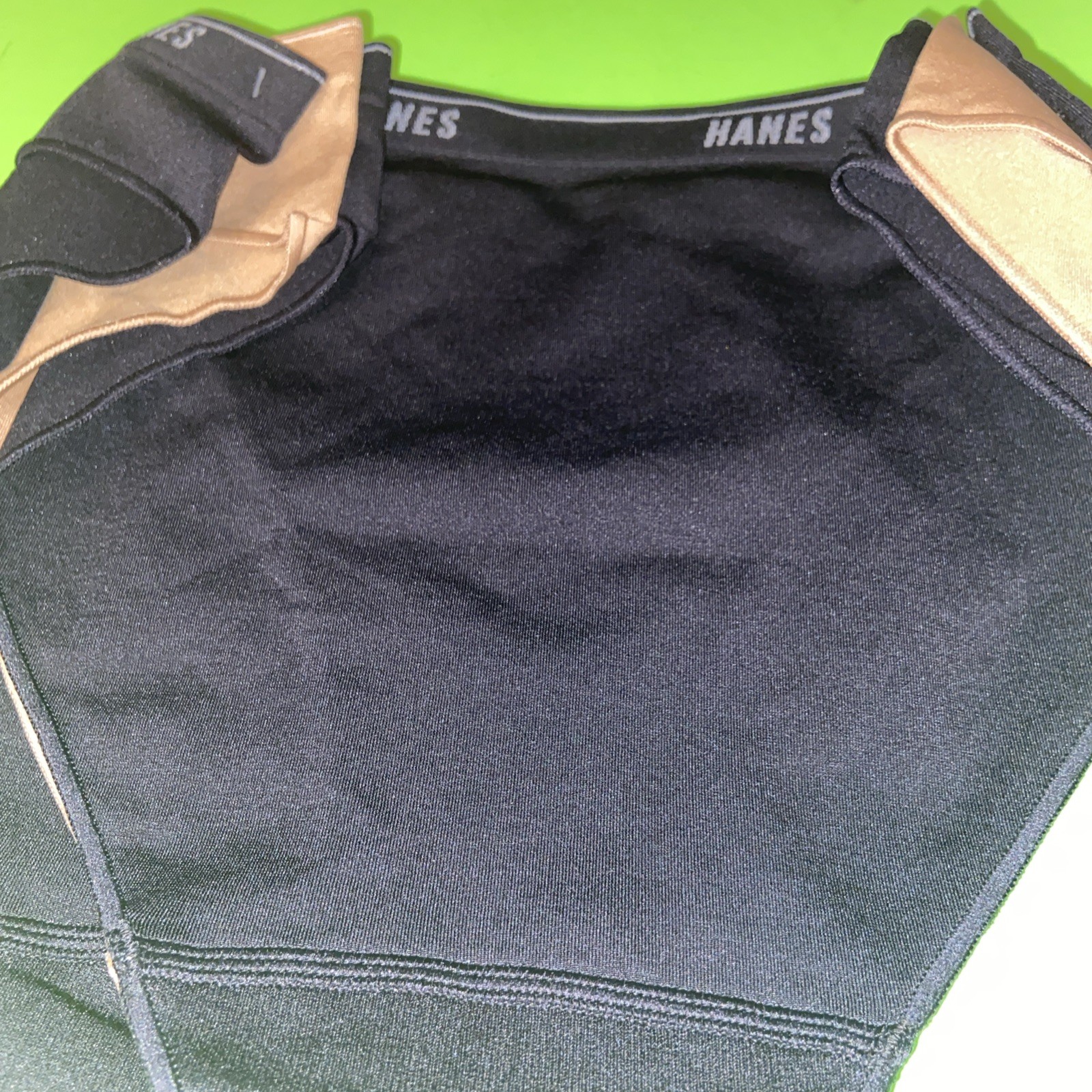 HANES 3 PACK WOMENS’ BLACK & TAN COMFORT STRETCH BIKINIS / EXTRA LARGE