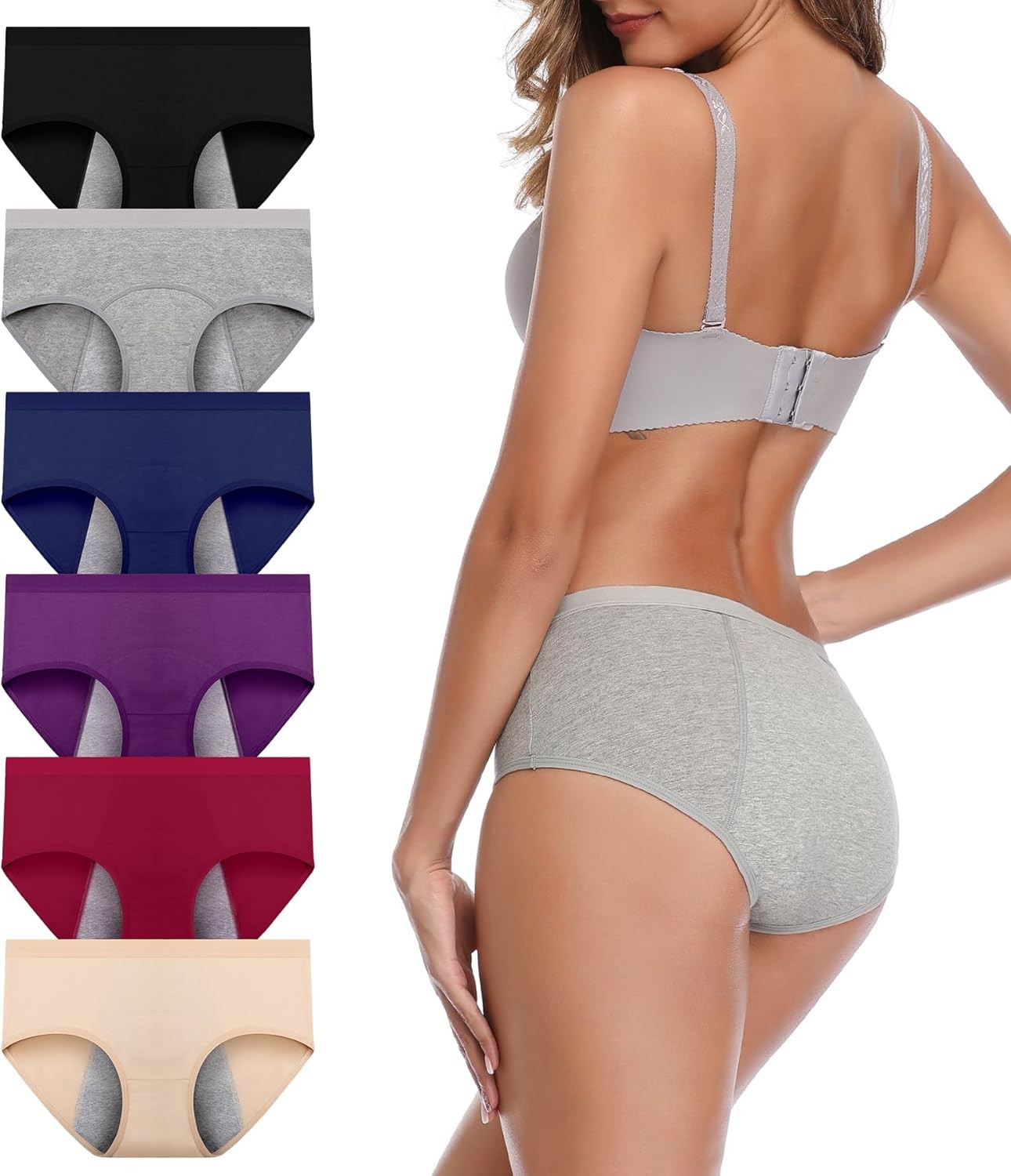 Period Underwear Menstrual Panties Cotton Postpartum Easy Clean Teens Brief