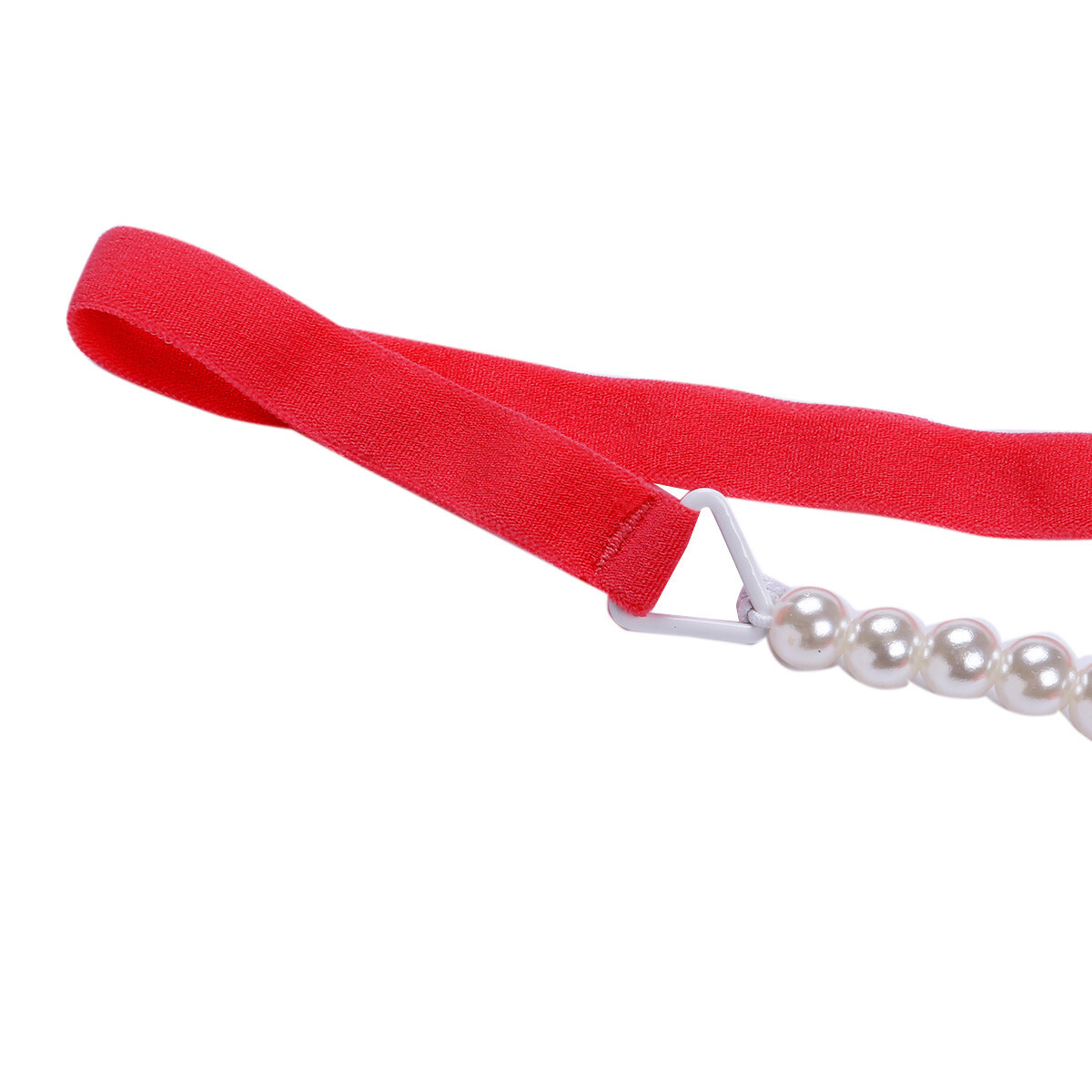 Fashion Women Sexy Underwear Cutout Pendant Pearl Beads Embellished G-String