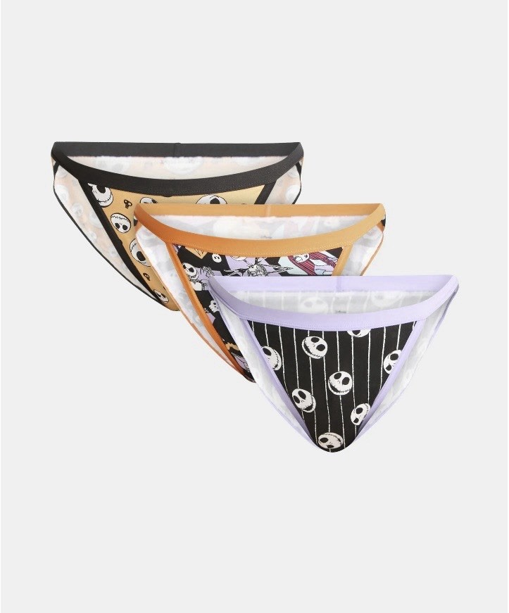 NWT Disney Nightmare B4 Christmas Women’s 3-Pack Halloween Bikini Panties, SZ M