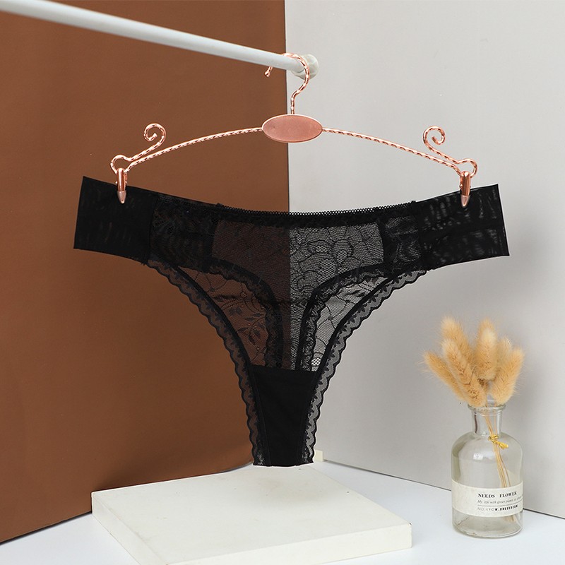 6 Pack Lot Sexy Womens See Through Sheer Panties Thongs Underwear Sissy Lingerie