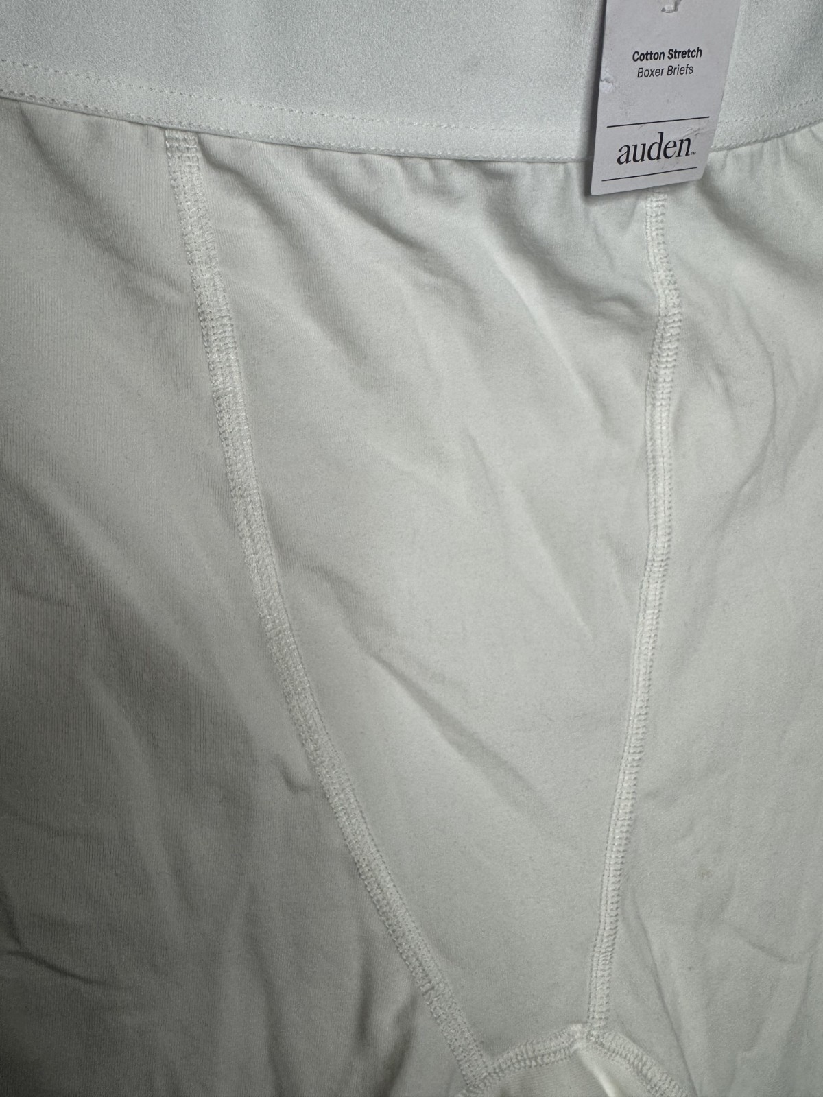Auden Women’s Cotton Blend Stretch Boxer Briefs Underwear Medium – M(8-10) White