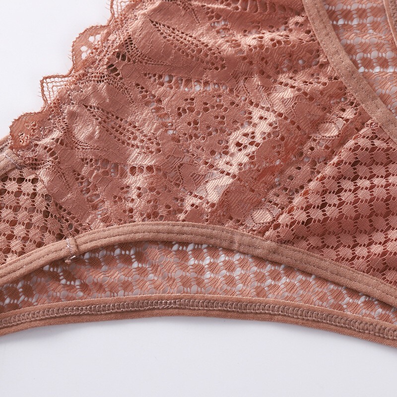 4 Pack Lot Sexy Womens See Through Lace Panties Thongs Underwear Brief Lingeries