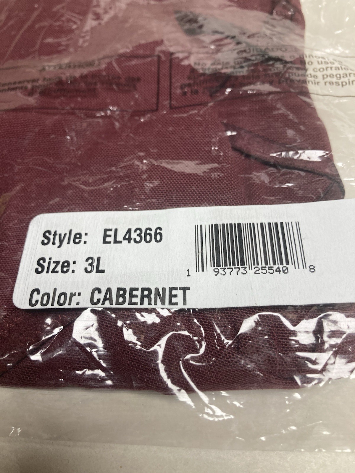 ELOMI Sachi Full Brief Cabernet EL4366 Size 3XL