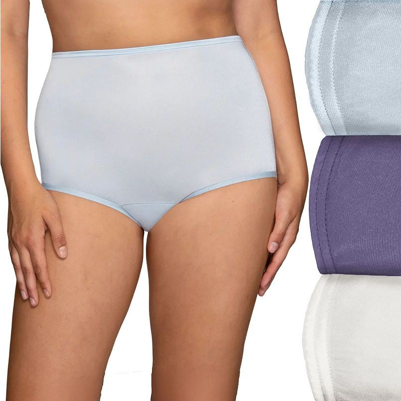 Vanity Fair Perfectly Yours Ravissant 3-Pack BRIEF Panty nylon 15711 women ~ 7/L