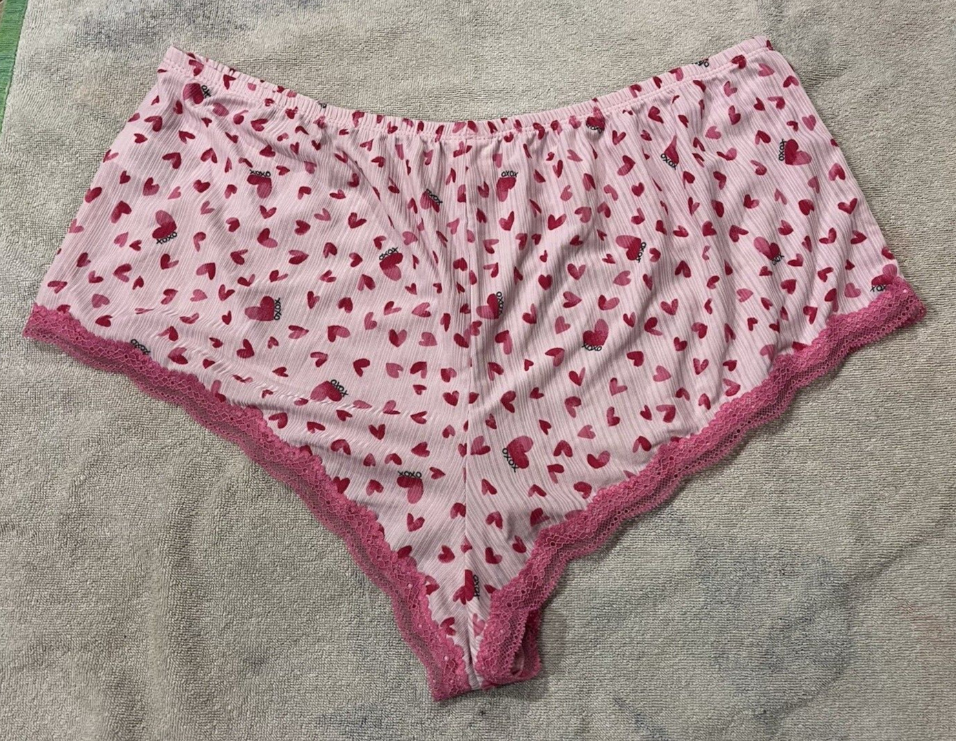 Vtg 90’s SECRET TREASURES PANTIES SILKY SEXY PINK VALENTINES DAY X-LARGE 16-18