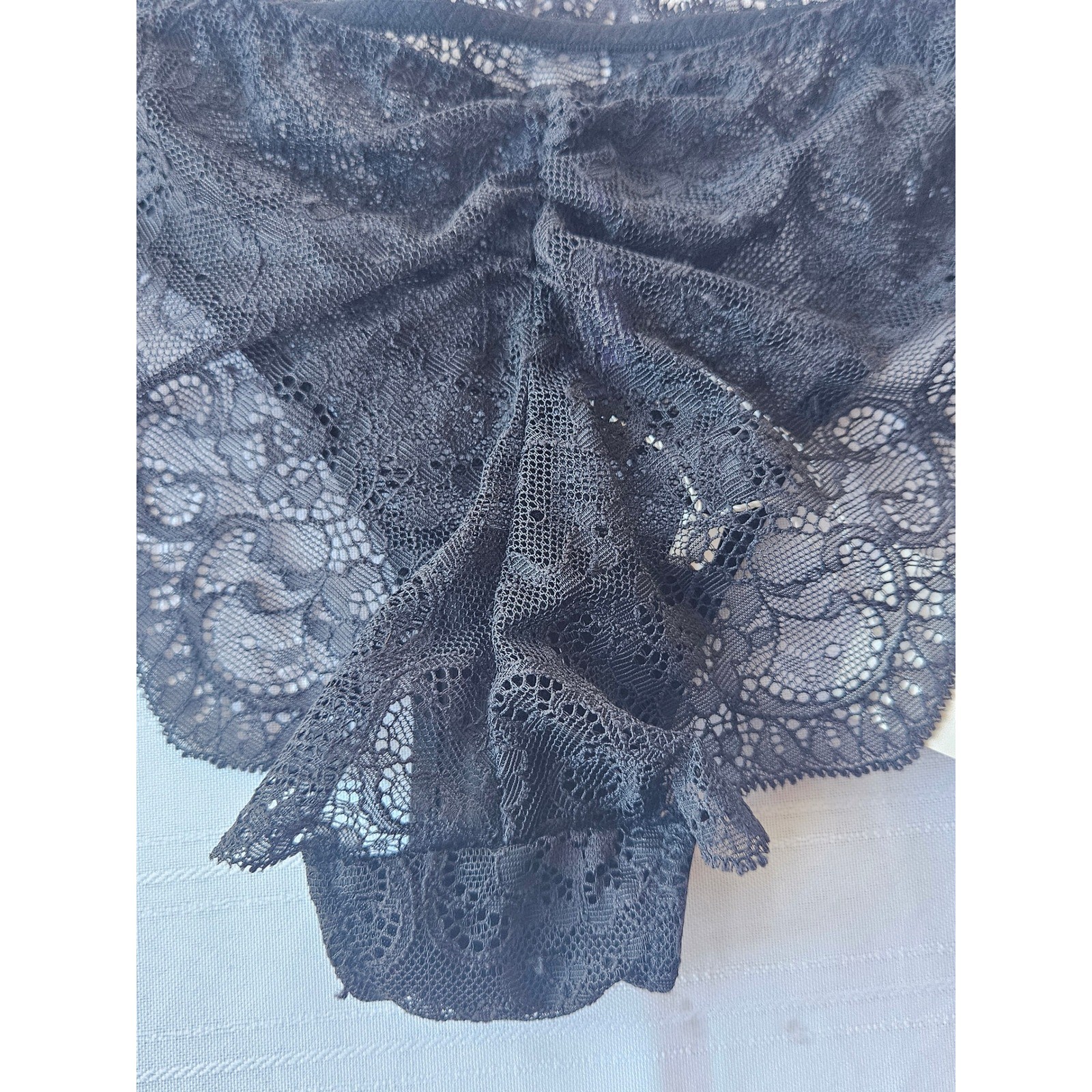 Journelle Dalia Bikini Panties Black Floral Lace Noir JOU-205-01-XS-NOIR NWT XS