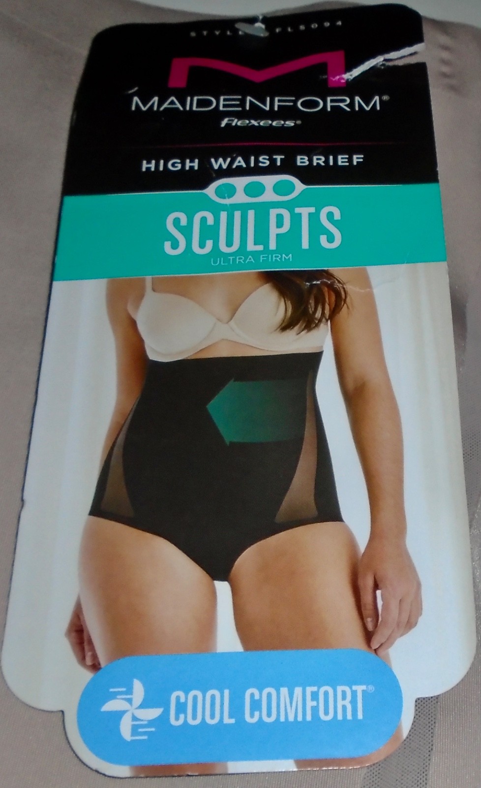 NWT WOMEN’S MAIDENFORM FLEXEES SCULPTS, HIGH WAIST BRIEF, ULTRA FIRM Size: LARGE