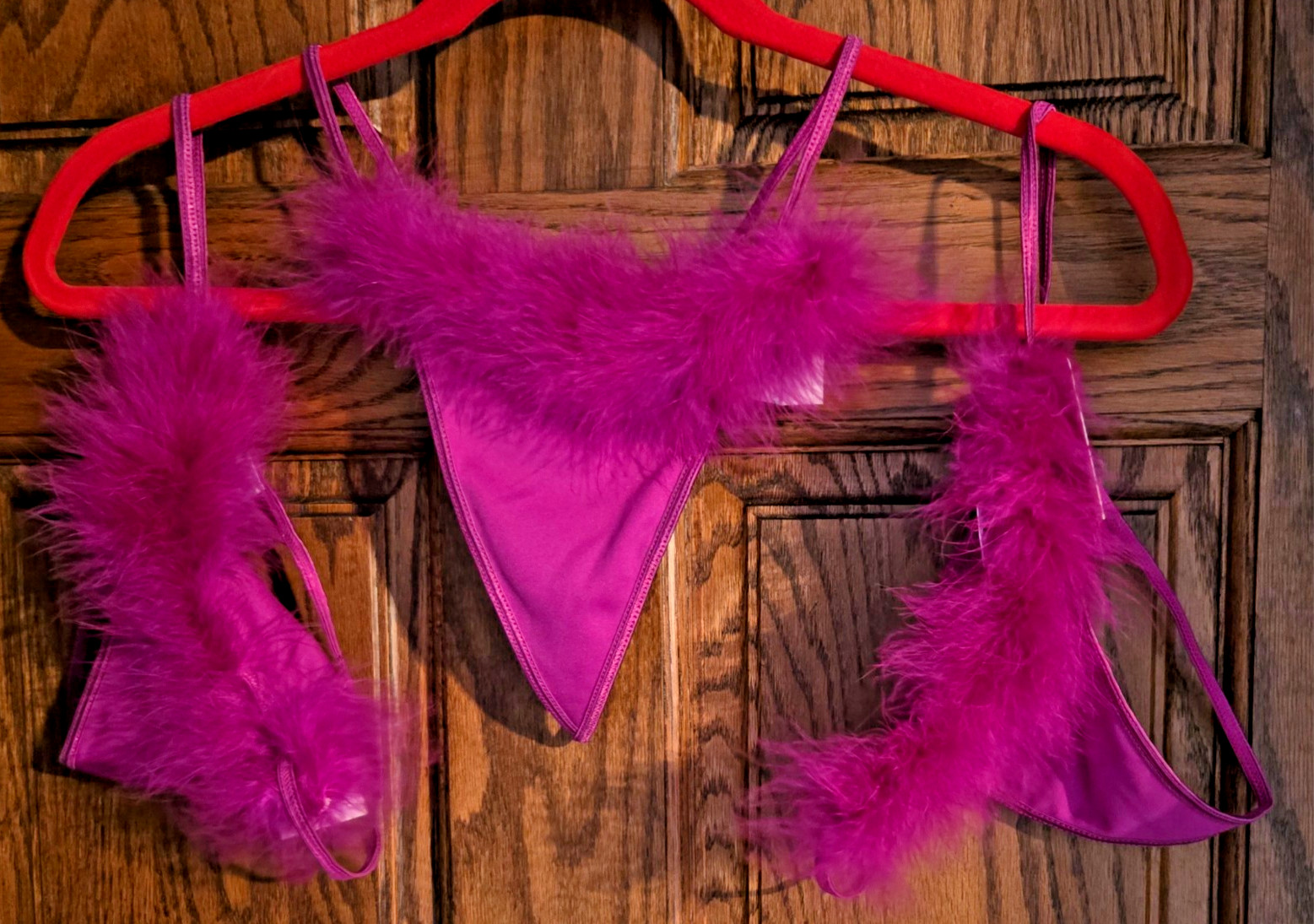 3 Pack Women’s Feathers❤ Thong Panty Small Sz 5 Dark Rose Pink New with Tag Sexy