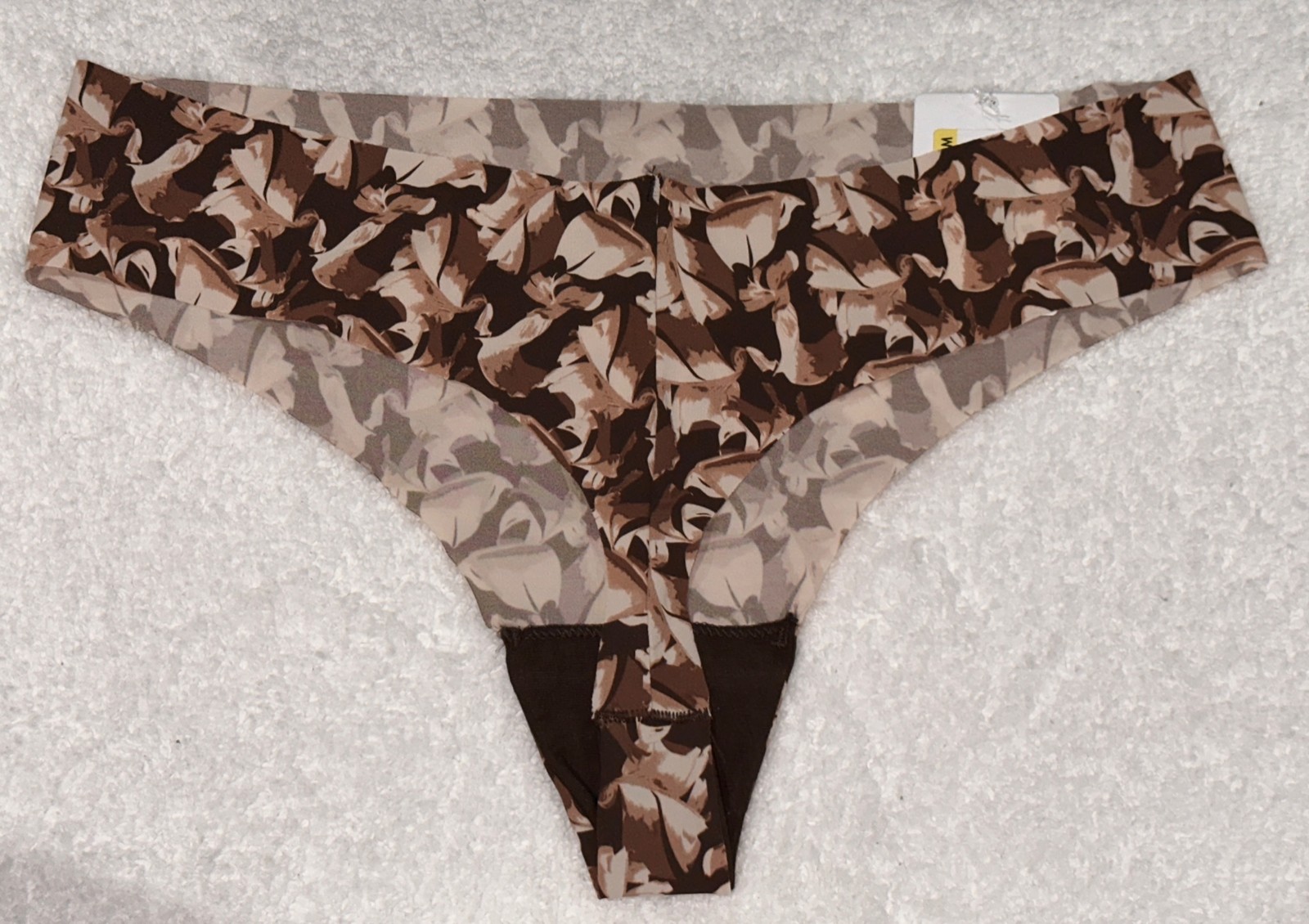 CALVIN KLEIN Invisibles Left Behind Brown Nude Thong No VPL Panty Women S M L XL