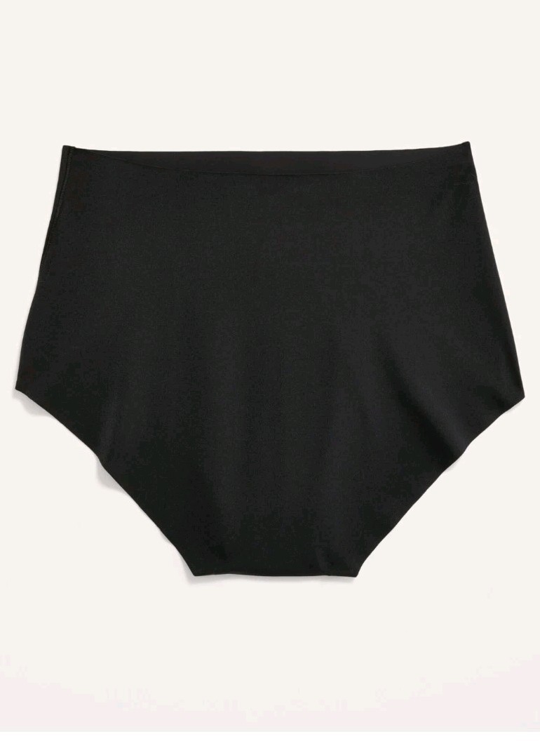 Old Navy Soft Knit No Show Brief Underwear High Rise Smth Stretch Womens 2X, 3pr