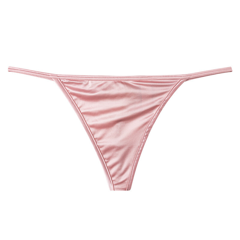 6PCS/LOT Sexy Ladies Womens Satin Panties Thongs G string Bikini Brief Underwear