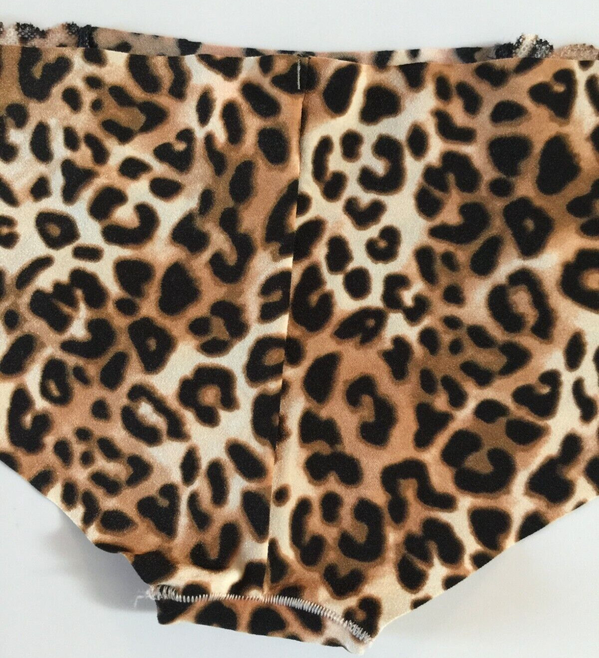 Victorias Secret Leopard Animal Print Bikini Hipster Panties Size XS Lace Insets