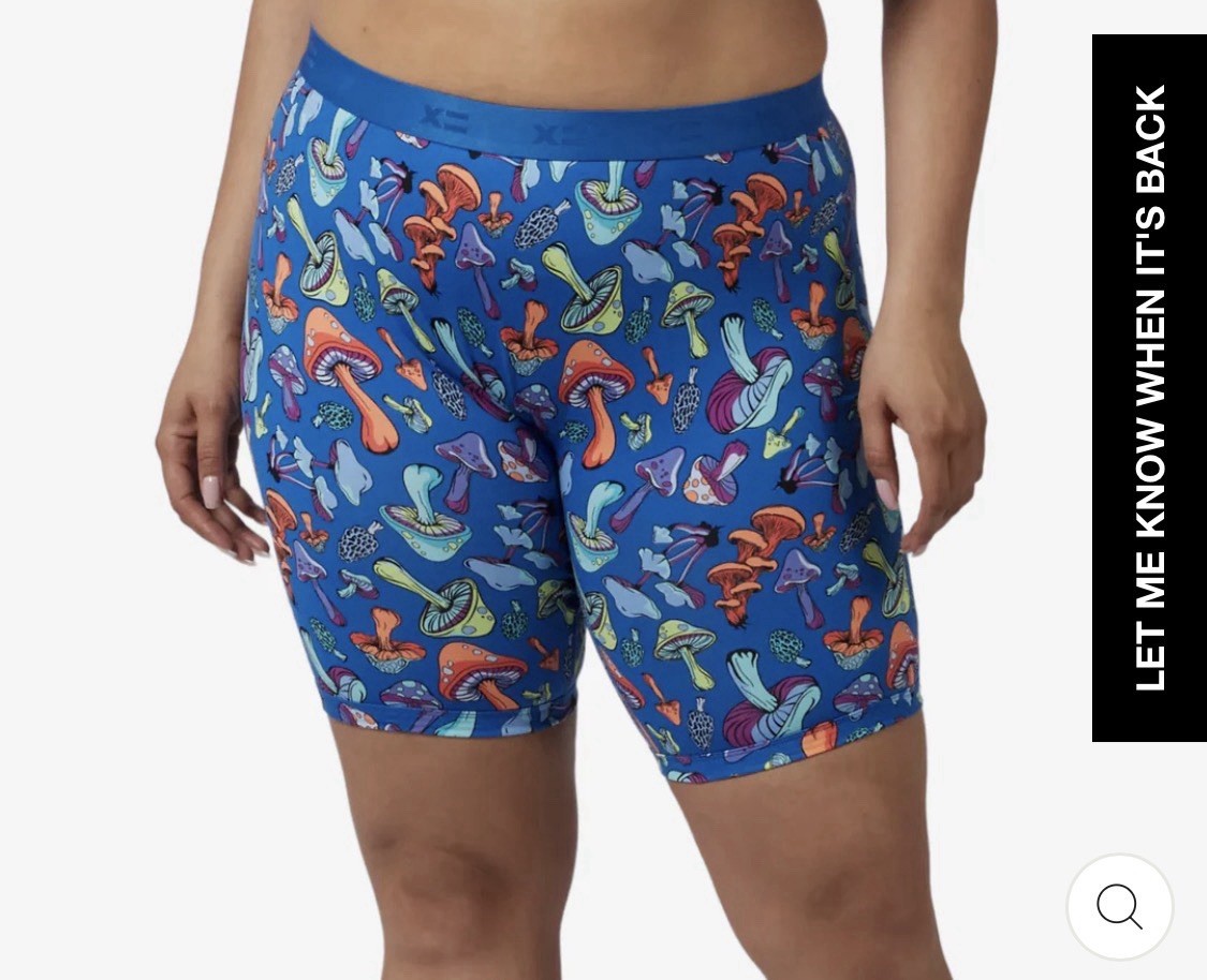 New Women’s TOMBOYX Boxer Briefs 9″ Panty Size Plus 3X Bluestone