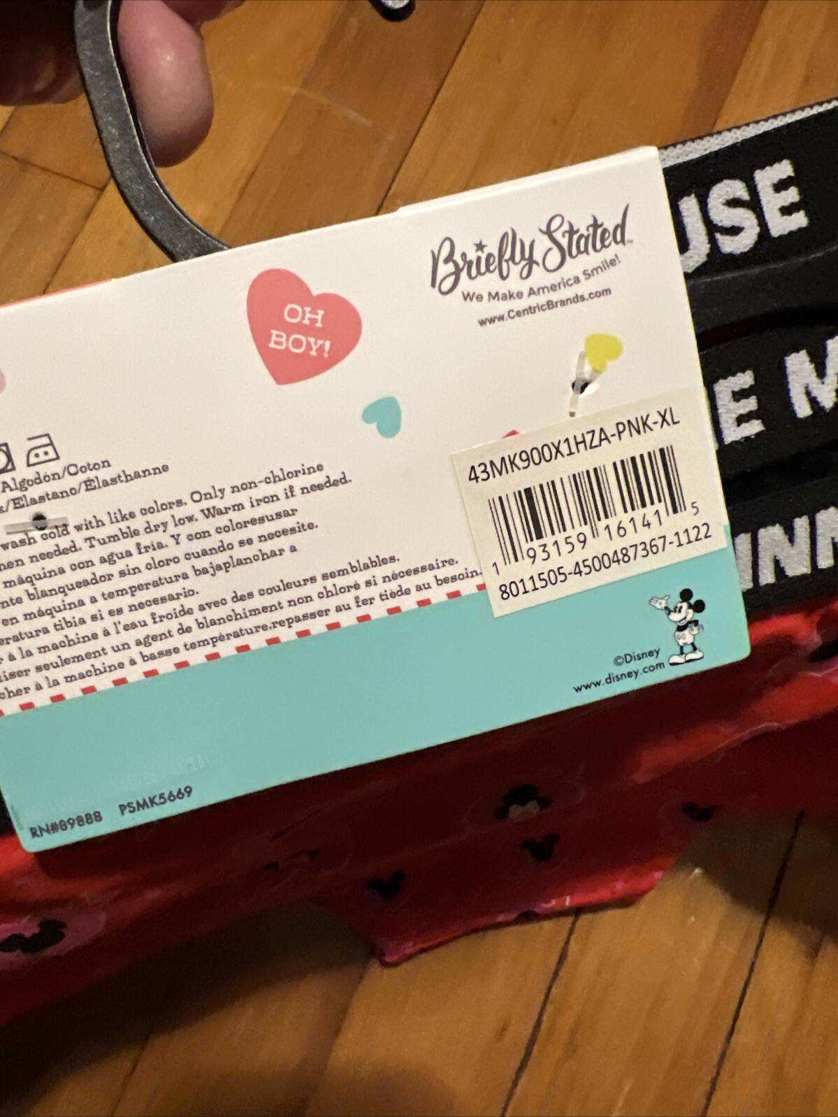 3-Pack Disney Womens Minnie Mouse Hipster Panty Size XL