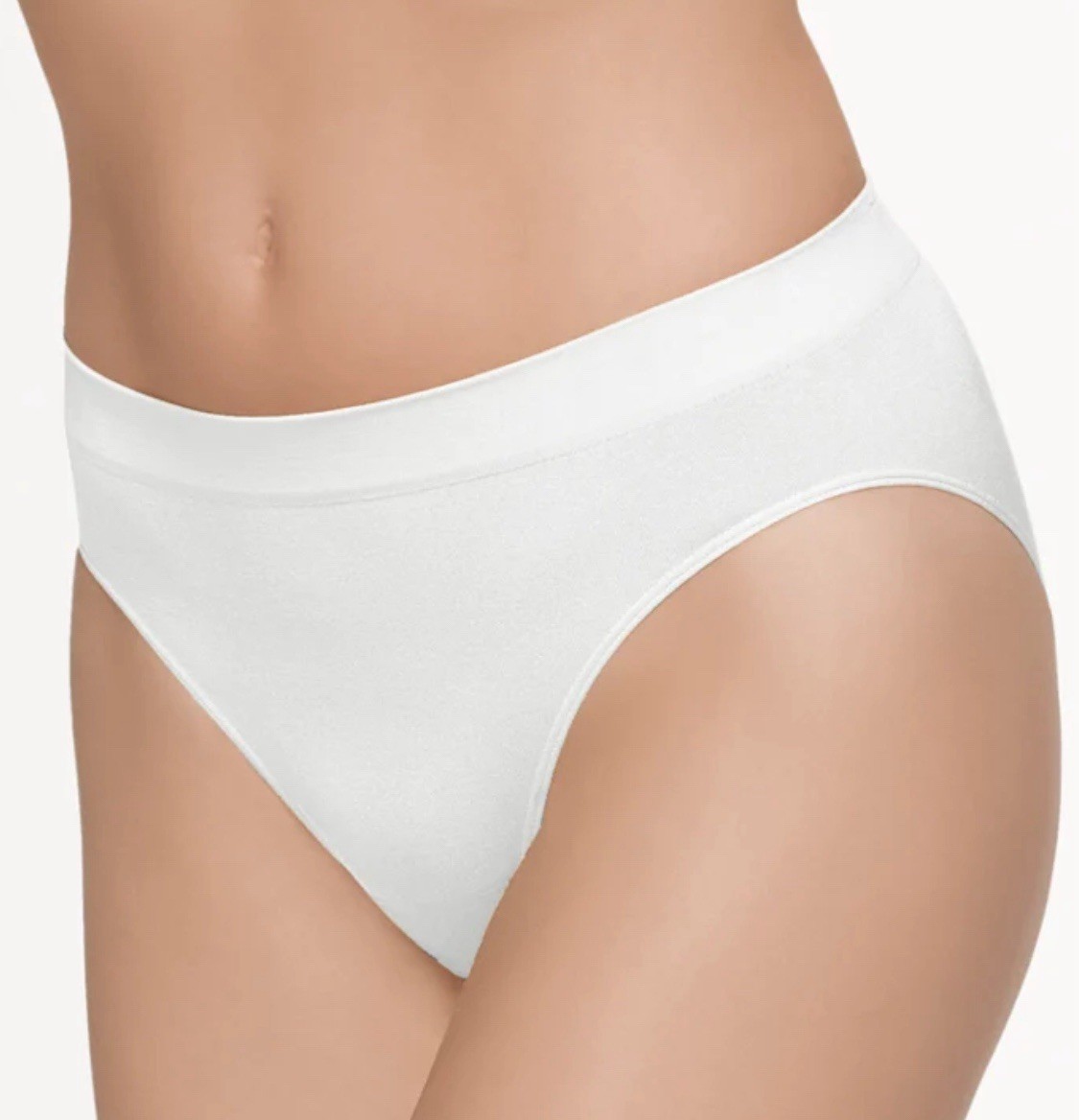 Wacoal Women’s Stretch B Smooth High Cut Panties Size XXL WHITE 834175