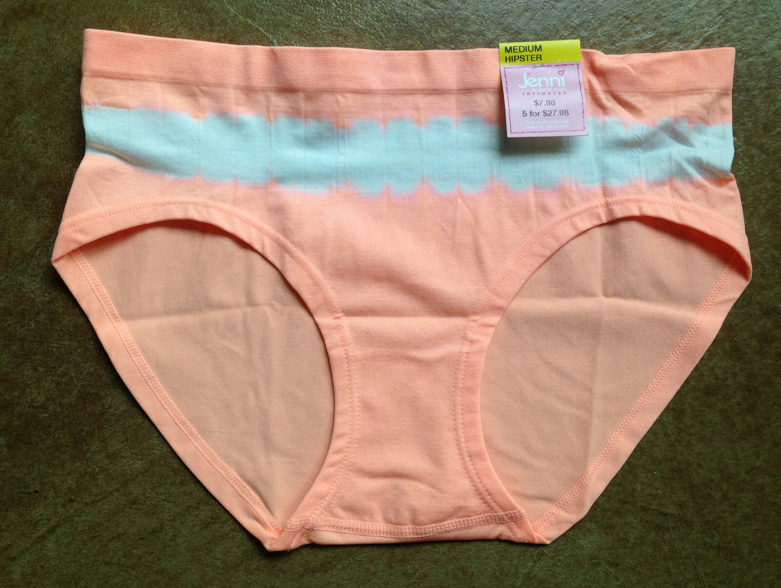 New Jenni by Jennifer Moore Women’s Seamless Hipster, Orange Toucan, Small