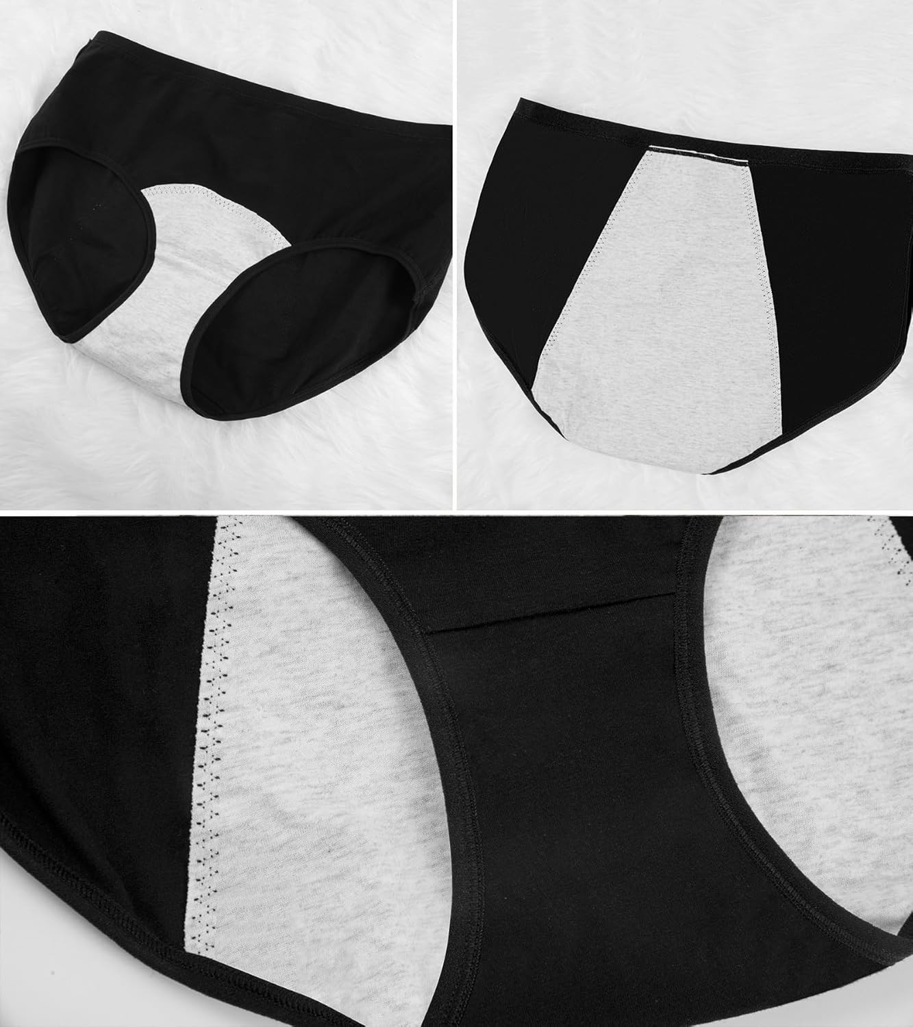Period Underwear Menstrual Panties Cotton Postpartum Easy Clean Teens Brief