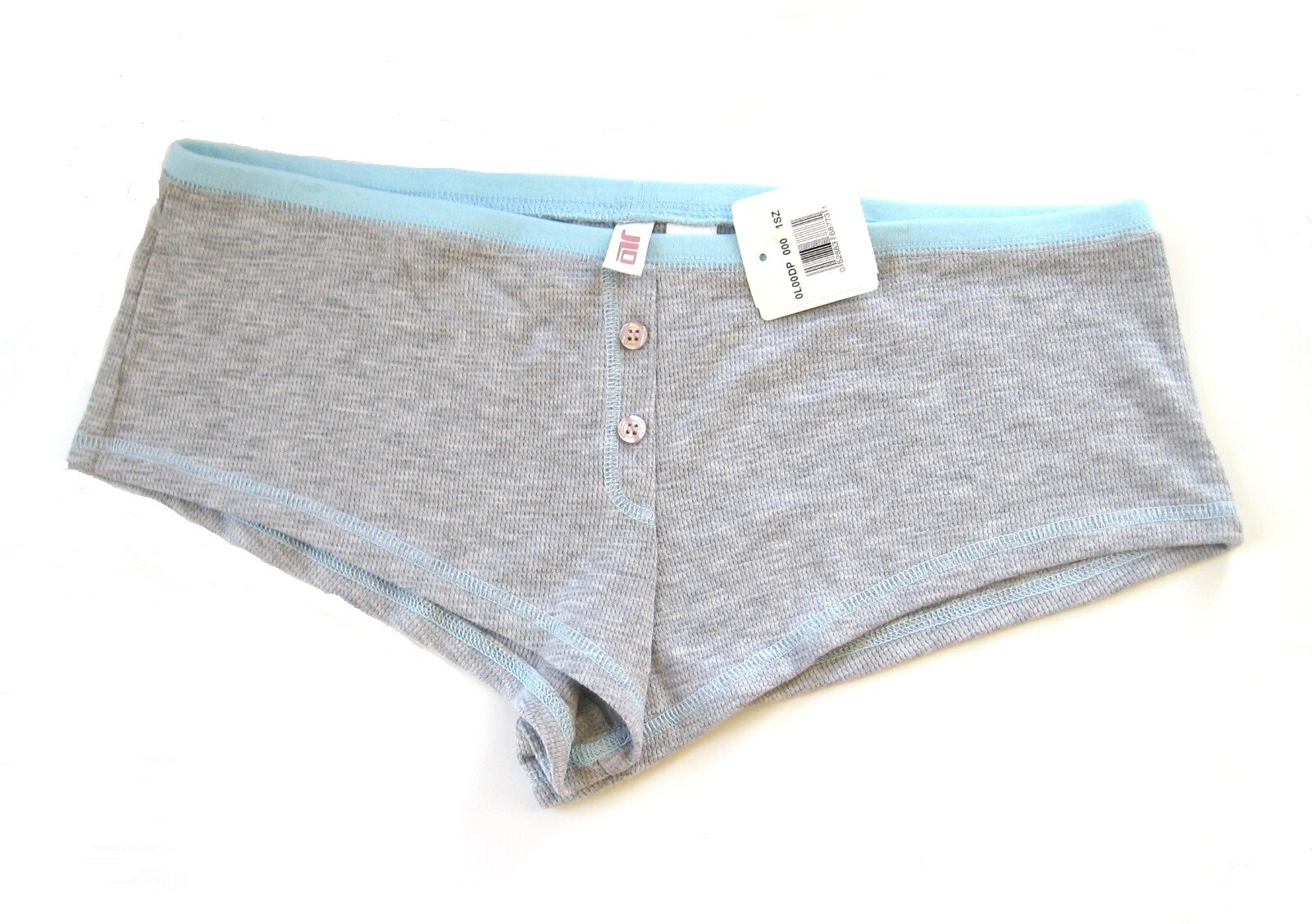 X298 JLO Jennifer Lopez Lingerie NEW Women’s Gray Thermal Cotton Sleep Shorts L