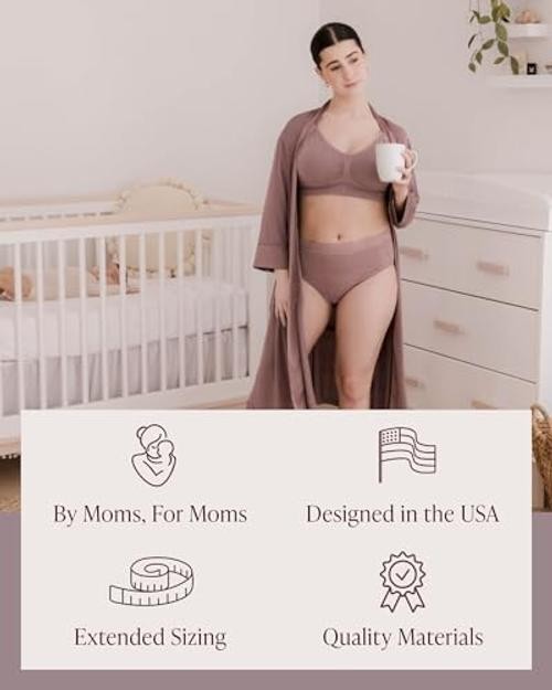 High-Waisted Postpartum Underwear Pack | Dusty Hues Large Assorted Jewel Tones