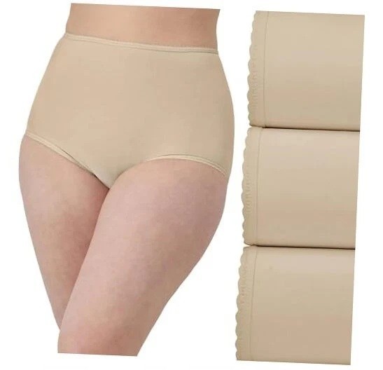 Bali 3 Pair Briefs Skimp Skamp Panties SIZE S / 5 A633 DFA633 NWT Nylon Spandex