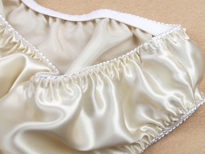 Womens 100% Silk Knickers Bikini Mid-rise Daily Hipster Panties Brief Underpants