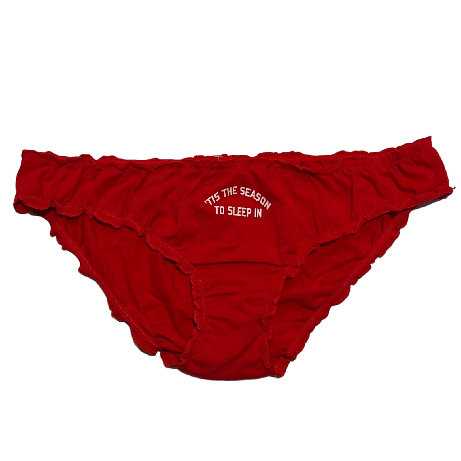 NWT AERIE “Tis The Season” Bikini Pantie/Underwear Sz XS-S-M-L-XL Red Christmas