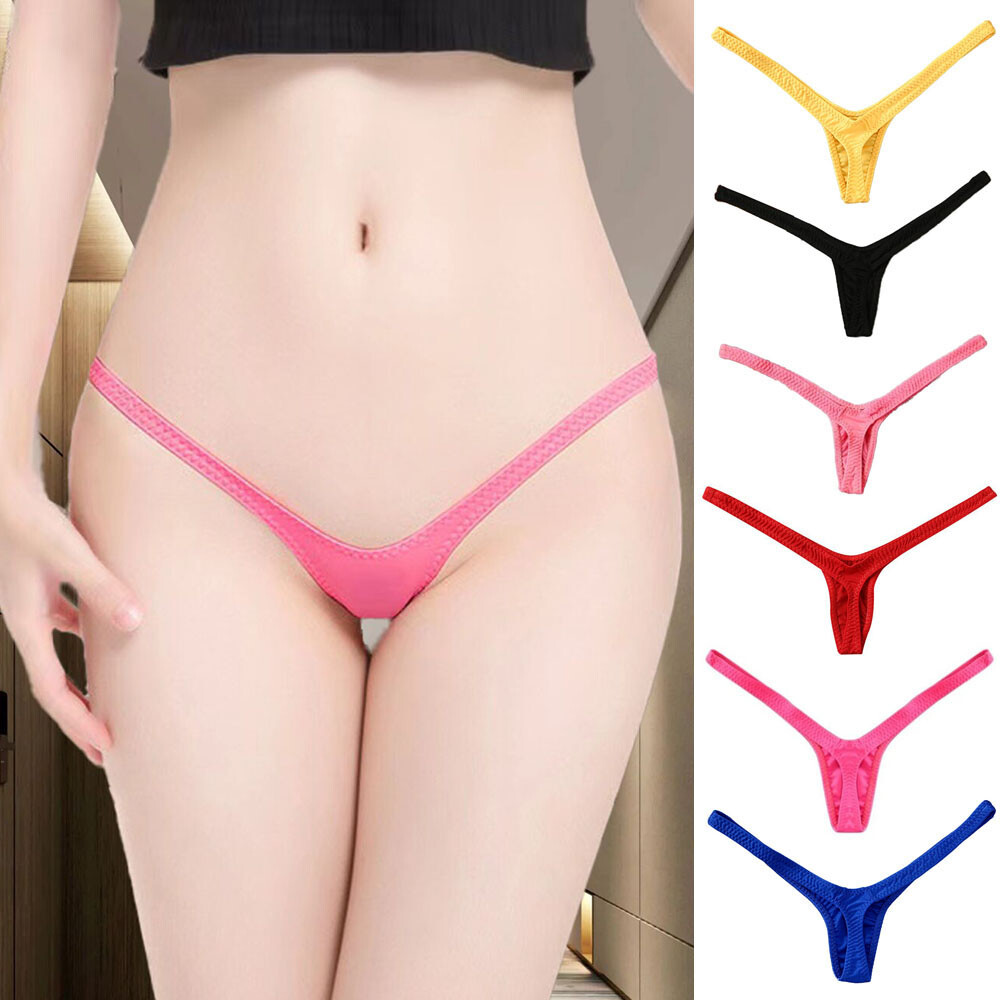 6 Pack Lot Sexy Womens Lingerie Thong G-string Bikini Bottom Panties Underwear