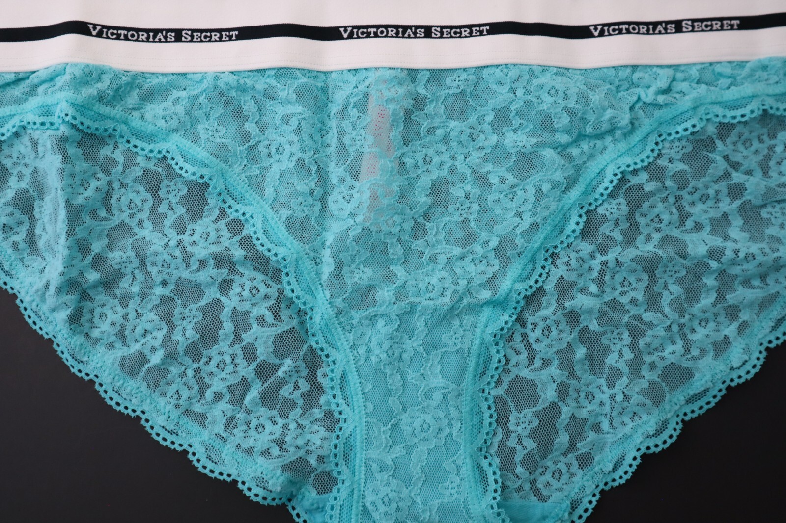 1 NEW Victoria’s Secret VTG 2015 Thick Logo Lace Bikini Panty XL X-LARGE